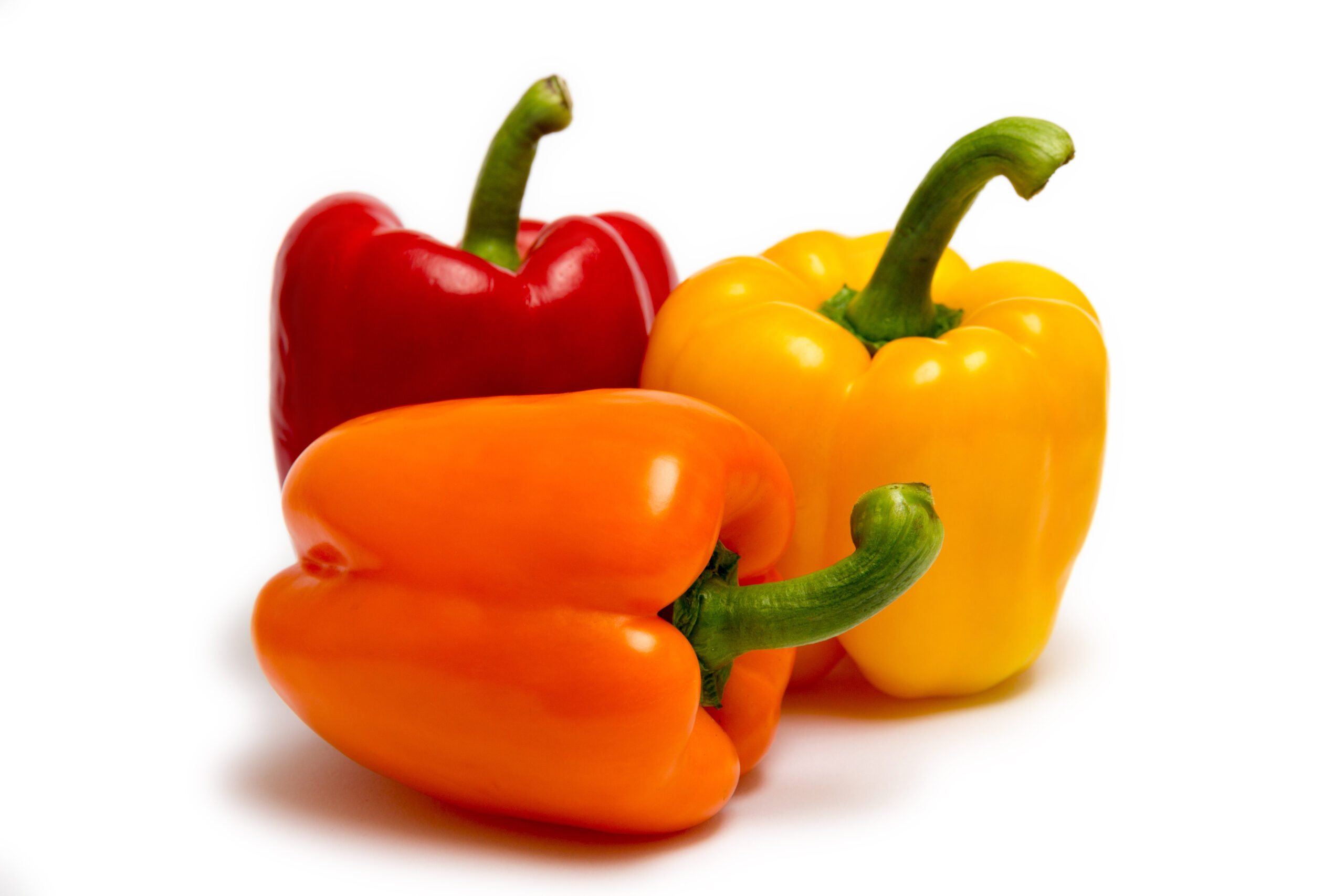 Featured image for “Organic Orange,Yellow & Red Bell Peppers”